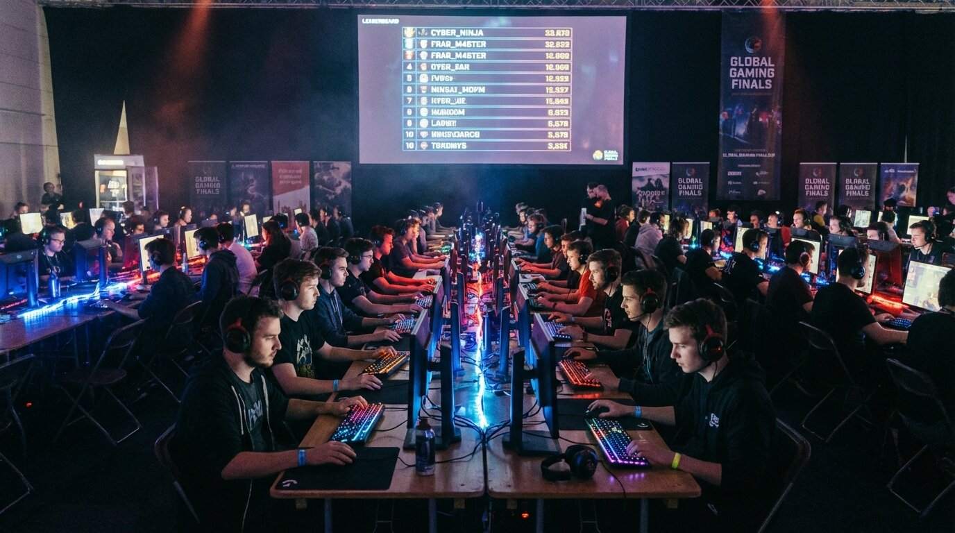 Track gaming tournaments with live leaderboards. Covers bracket-style and ranking-based formats for esports events, LAN parties, and gaming clubs.
