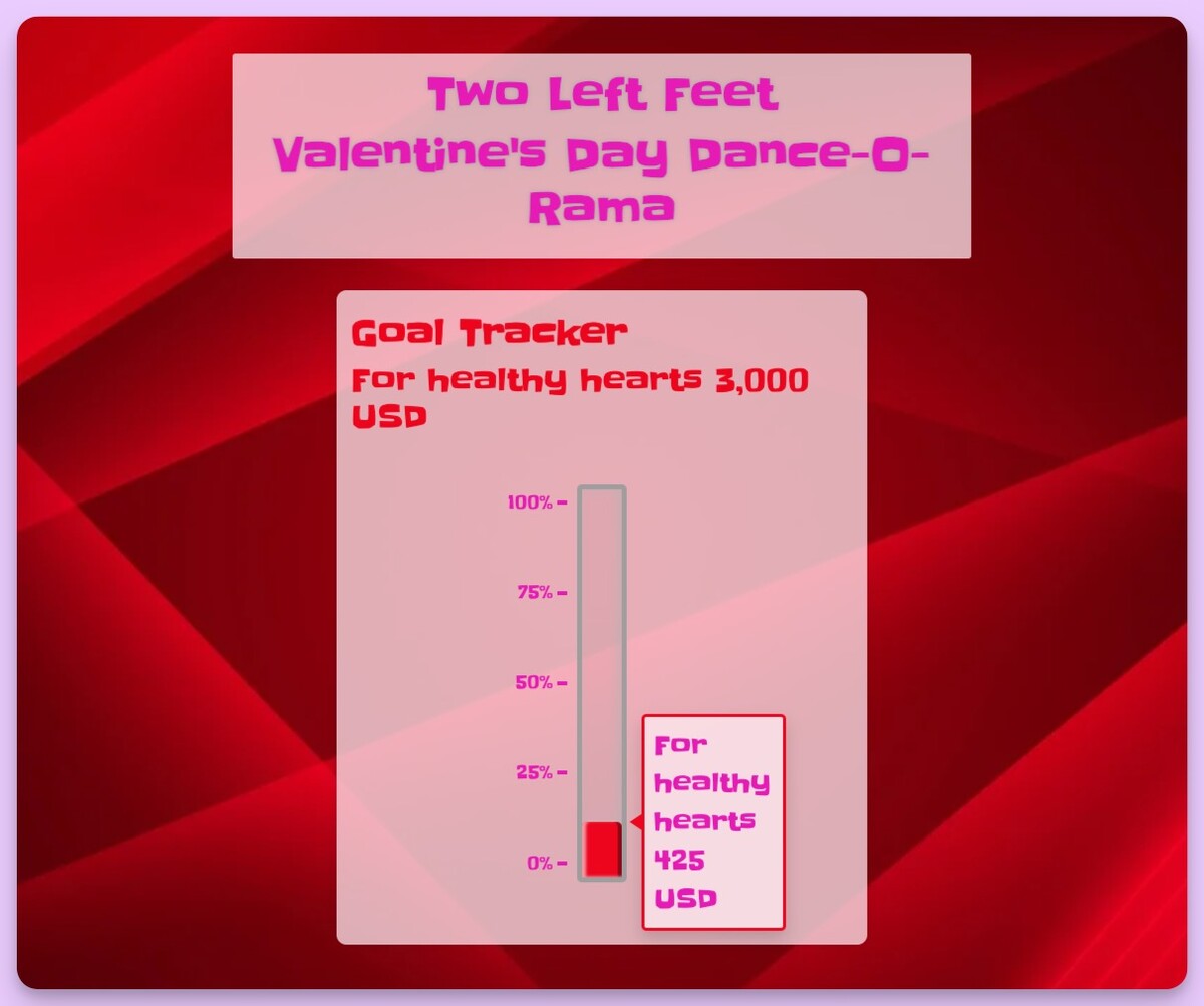 A goal tracker on Leaderboarded.com