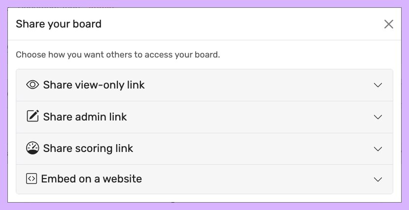 Leaderboarded.com share dialog