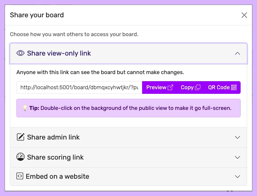 Leaderboarded.com share dialog