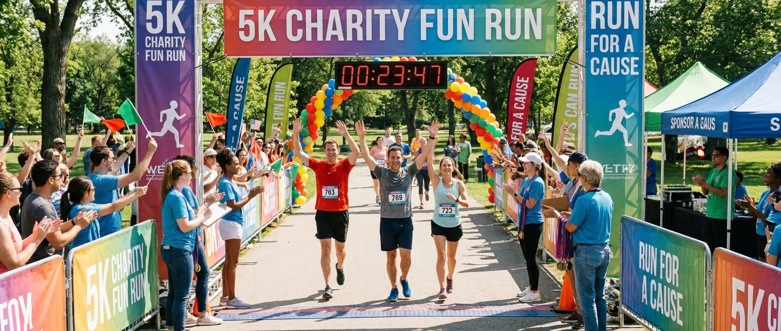 Set up a race leaderboard system to publish results online — searchable, sortable, and updated live. Works for 5Ks, marathons, charity runs, and multi-event series.