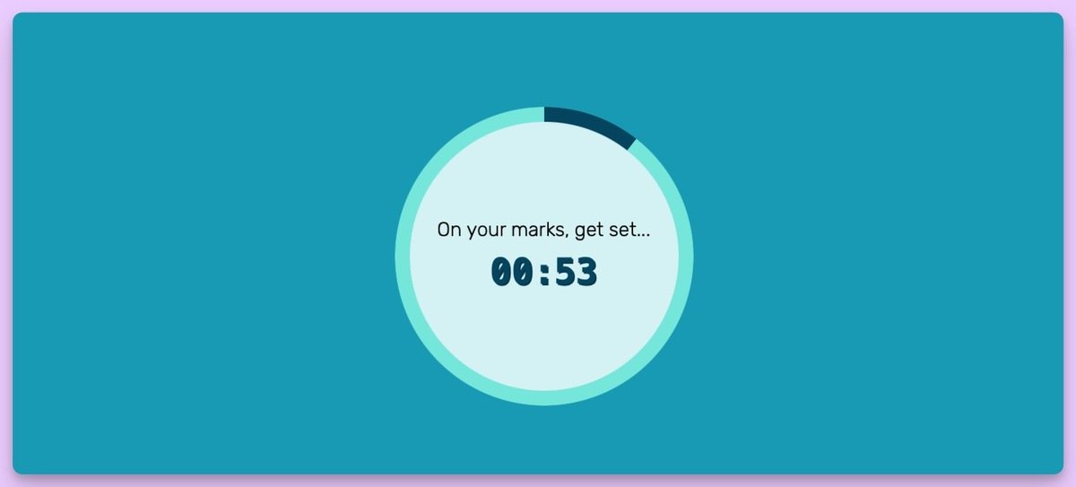 Feature screenshot: Speaker on stage with a countdown on a confidence monitor at the foot of the stage